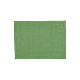 Cotone Linens Sage Placemats with Double Stitching Set of 4