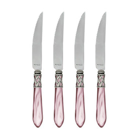 Aladdin Antique Light Pink Steak Knives Set of 4