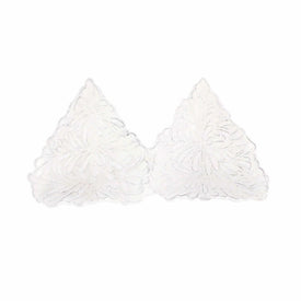 Lastra Holiday White Figural Tree Two-Part Server