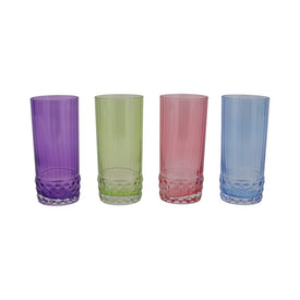 Deco Assorted Tall Tumblers Set of 4