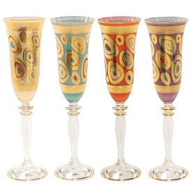 Regalia Assorted Champagne Glasses Set of 4