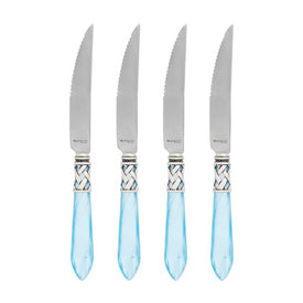 Aladdin Antique Light Blue Steak Knives Set of 4