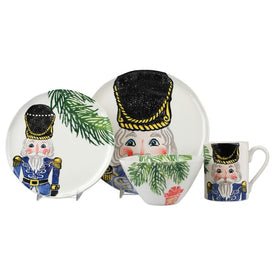 Nutcrackers Blue Four-Piece Place Setting