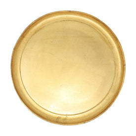 Florentine Wooden Accessories Gold Medium Round Tray