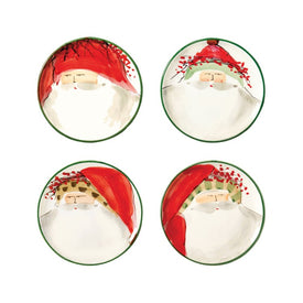 Old St. Nick Assorted Canape Plates Set of 4