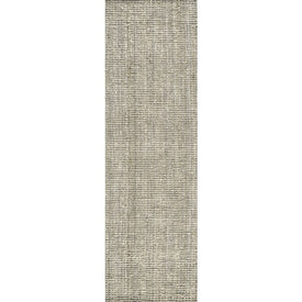 Pata Handwoven Chunky Jute 2' x 18' Runner Rug - Gray