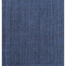 Pata Handwoven Chunky Jute 5' Square Area Rug - Navy