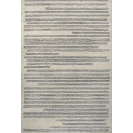Khalil Berber Stripe 3' x 5' Area Rug - Cream/Gray
