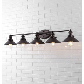 July 46" Five-Light Bathroom Vanity Fixture - Oil Rubbed Bronze