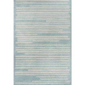 Khalil Berber Stripe 3' x 5' Area Rug - Turquoise/Cream