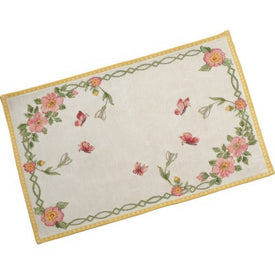 Spring Fantasy Embroidered Placemat - New Flowers