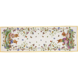 Spring Fantasy Embroidered XL Table Runner - Picnic