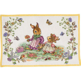 Spring Fantasy Embroidered Placemat - Flower Meadow
