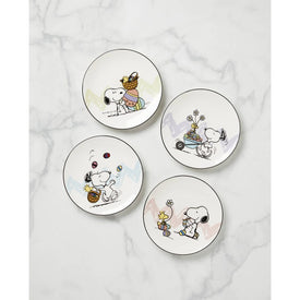 Snoopy Easter Accent Plates Set of 4 - Assorted