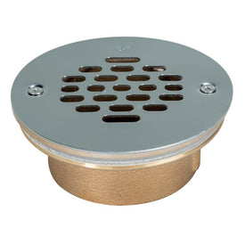 Shower Drain Solid Heavy Long 2 Inch Stainless Steel Bronze