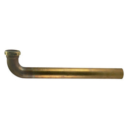 Waste Arm Slip Joint 1-1/2 x 15 Inch Brass 17 Gauge Rough Brass