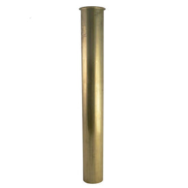 Tailpiece 1-1/2 x 12 Inch Flanged Rough Brass 20 Gauge