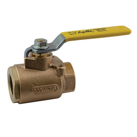 77-100 Series 1-1/2" Full Port Bronze Ball Valve with Mounting Pad