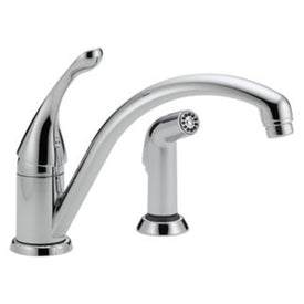 Collins Single Handle Kitchen Faucet with Side Sprayer