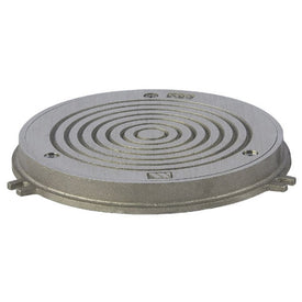 Access Cover Round Serrated 6-1/4 x 3/4 Inch Nickel Bronze
