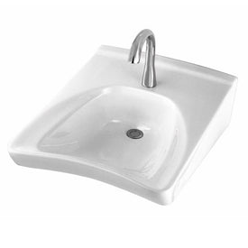 Commercial 20-1/2" Wall-Mount Wheelchair Accessible Bathroom Sink with Three Holes