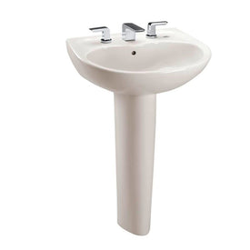 Supreme 22-7/8" Pedestal Sink and Base with Three Holes