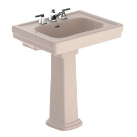 Promenade 27-1/2" Pedestal Sink and Base with Three Holes