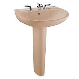 Prominence 26" Pedestal Bathroom Sink and Base with One Hole