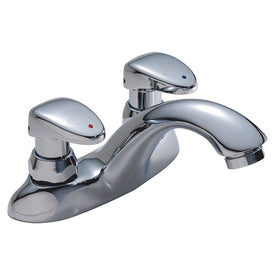 Commercial Lever Handle Metering Bathroom Faucet without Drain