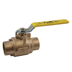 77CLF-240 Series 1" Full Port Sweat End Bronze Ball Valve with SS Ball and Stem