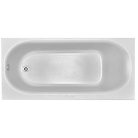 Princeton 60"L x 30"W Recessed Alcove Bathtub with Left-Hand Drain/Chrome Trim/Tub Cover