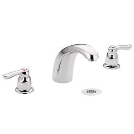 M-Bition Two Handle Widespread Bathroom Faucet with Grid Drain