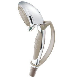 Home Care Four-Function Handshower with Soft Grip Handle/Safety Strap