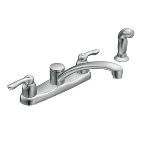 Chateau Two Handle Kitchen Faucet with Side Sprayer