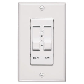 Ceiling Fan Slider Switch Wall Plate with Light Control