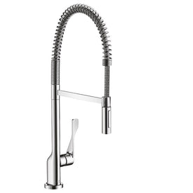 AXOR Citterio Kitchen Faucet with Pull-Out Spring Spout and Locking Spray Diverter