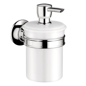 Soap Dispenser Montreux Chrome Wall Mount Porcelain Metal Pump 300 Milliliter