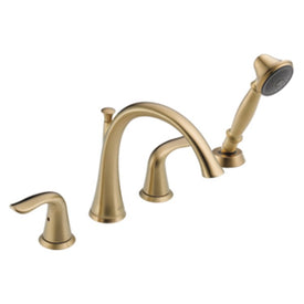 Lahara Two Handle 4-Hole Roman Tub Faucet with Handshower