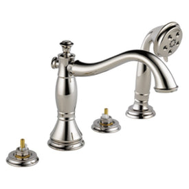 Cassidy Two Handle Roman Tub Filler with Handshower without Handles