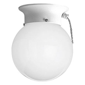 Madison Single-Light Flush Mount Ceiling Light with Globe Shade