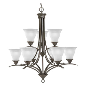 Trinity Nine-Light, Two-Tier Chandelier