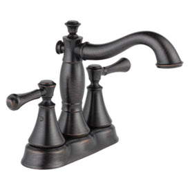 Cassidy Two Handle Centerset Bathroom Faucet with Drain