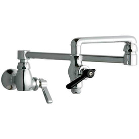 Pot Filler 2 Lever Chrome Plated Lead Free