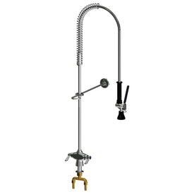 Pre-Rinse Spray Deckmount 1 Hole Chrome Plated 44 Flexible Stainless Steel Hose Lead Free