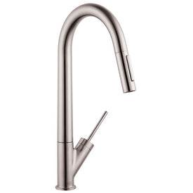 AXOR Starck Pull-Down Kitchen Faucet with Magnetic Docking and Non-Locking Spray Diverter