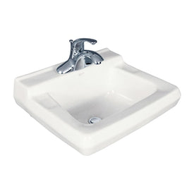 Willow Run Wall Mount Bathroom Sink with 4" Centerset Holes