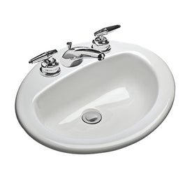 MS Oval Self-Rimming Bathroom Sink