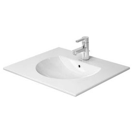 Lavatory Sink Darling New Wall Mount with Overflow 21-1/2 x 24-3/4 Inch Round White 1 Hole