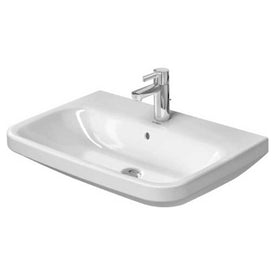 Lavatory Sink DuraStyle Wall Mount with Overflow 17-3/8 x 25-5/8 Inch Rectangle White 1 Hole