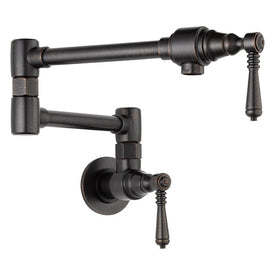 Two Handle Wall Mount Pot Filler